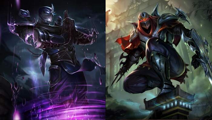Shen and Zed in League of Legends